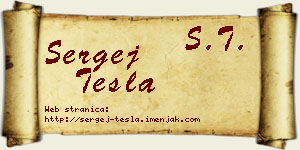 Sergej Tesla vizit kartica